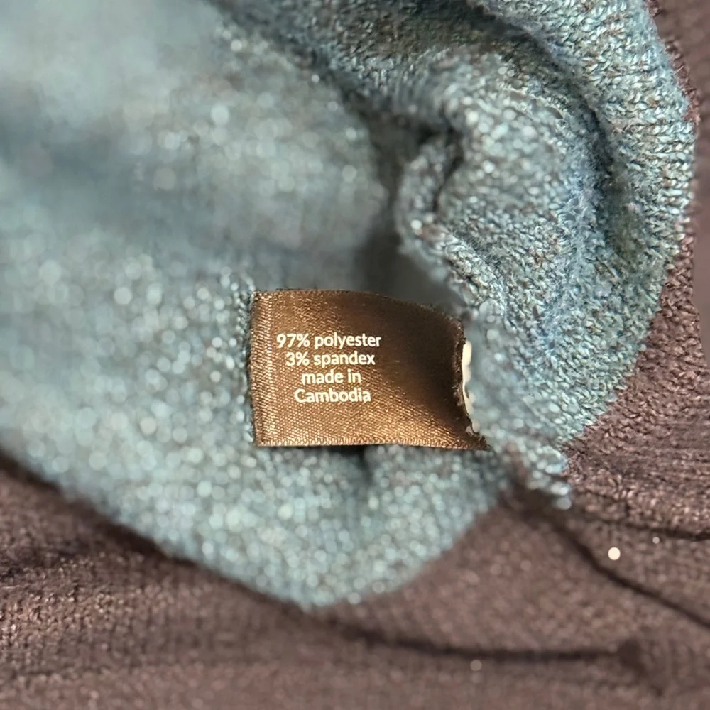 Lane Bryant Women's Multicolor Striped‎ Turtleneck Sweater Size 14/16 - Picture 10 of 10